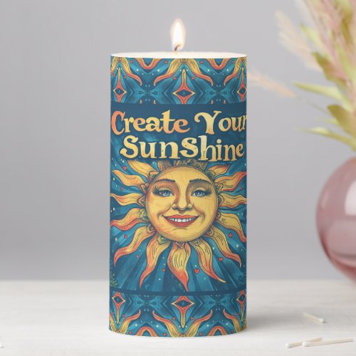 Create Your Sunshine Pillar Candle