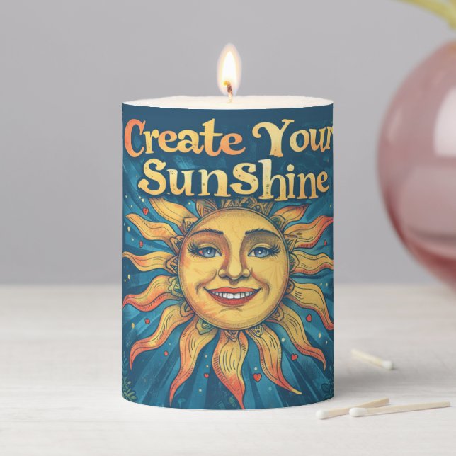 Create Your Sunshine Pillar Candle (In Situ)