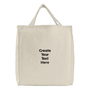 Create your text here printed Lovely and Stylish  Embroidered Tote Bag