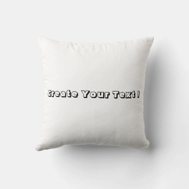 Create Your Text Printed Weddings Anniversary Nice Throw Pillow (Back)