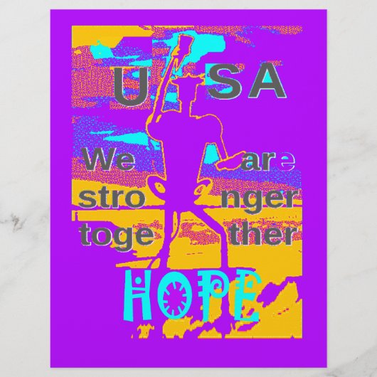 Create Your USA Hope We Are Stronger Together (Front)