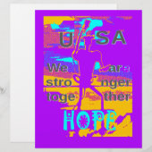 Create Your USA Hope We Are Stronger Together (Front/Back)