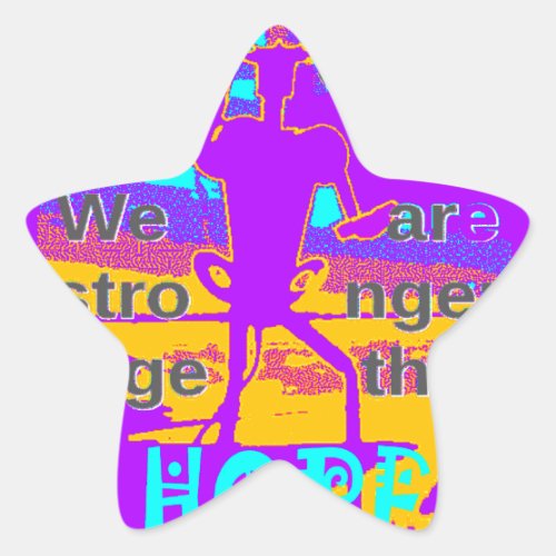  Create Your USA  Hope We Are Stronger Together  Star Sticker