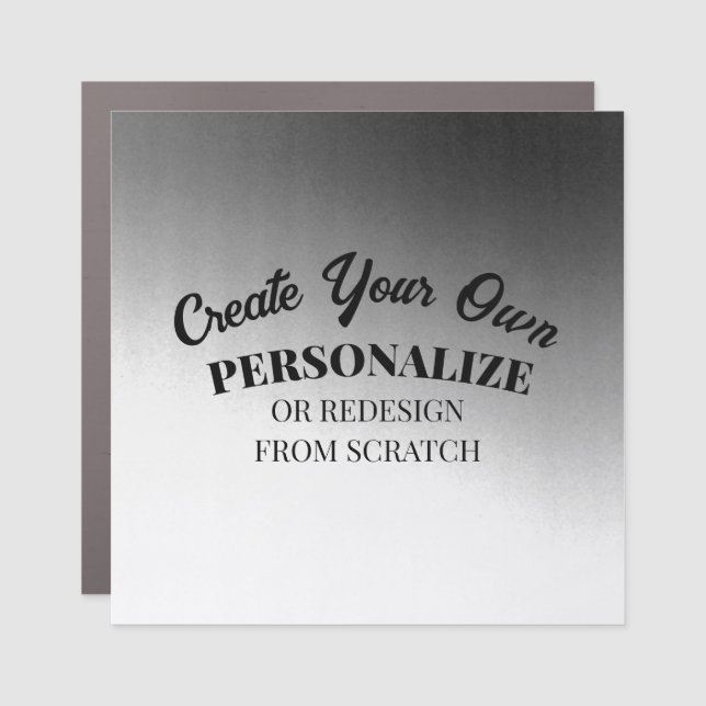 Create Your Very Own Custom Car Magnet (Front)