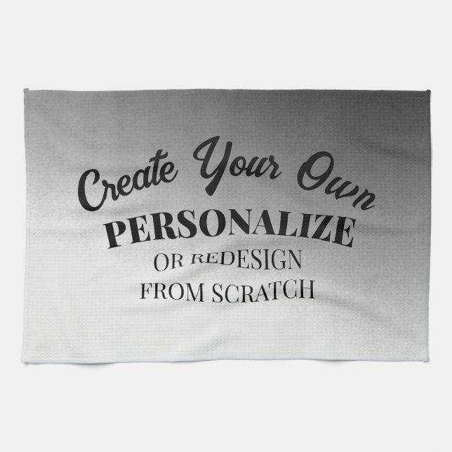 Create Your Very Own Custom Kitchen Towel (Horizontal)