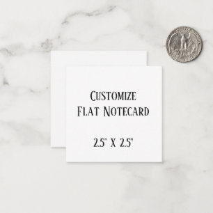 create your won personalise 2.5" x 2.5" Squared Note Card