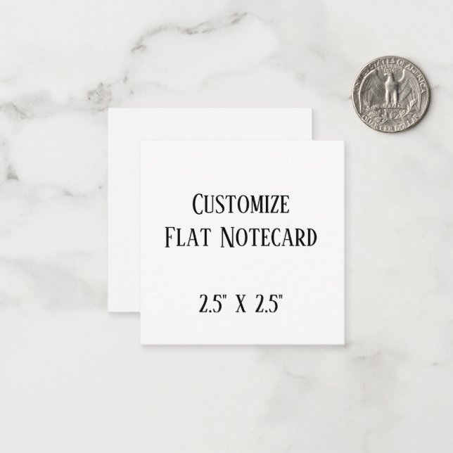 create your won personalise 2.5" x 2.5" Squared Note Card (Front/Back In Situ)
