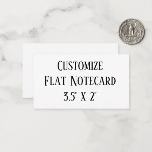 create your won personalise 3.5" x 2" Squared Note Card