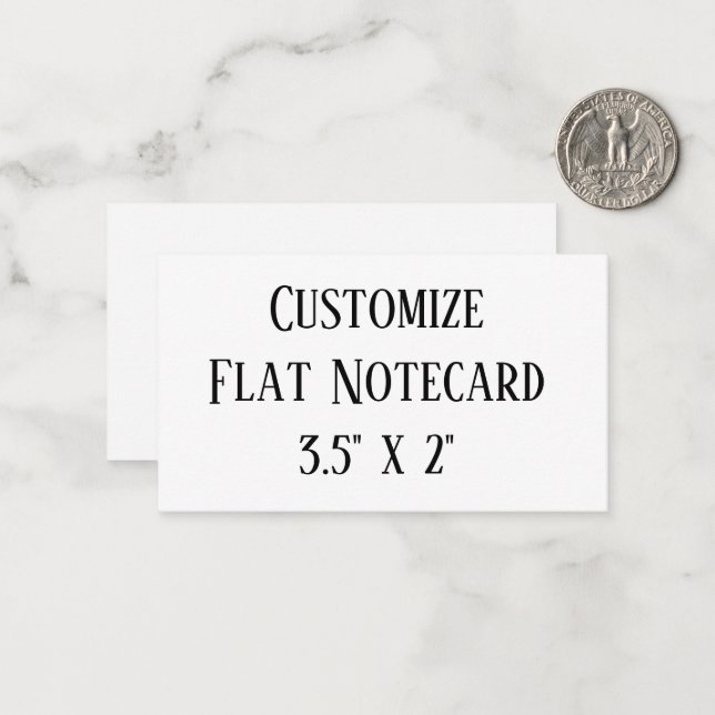 create your won personalise 3.5" x 2" Squared Note Card (Front/Back In Situ)