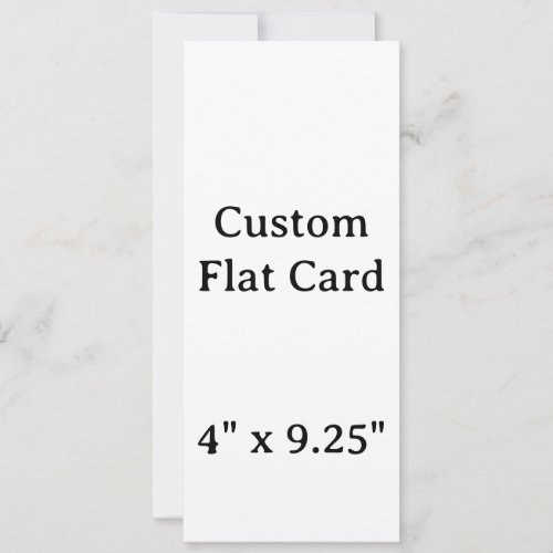 create your won personalise 4" x 9.25"Squared Card
