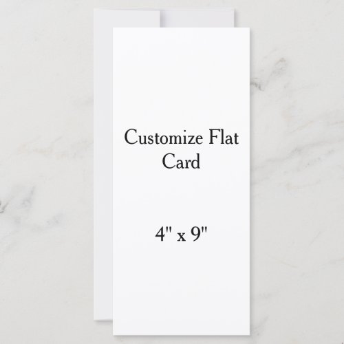 create your won personalise 4" x 9" squard