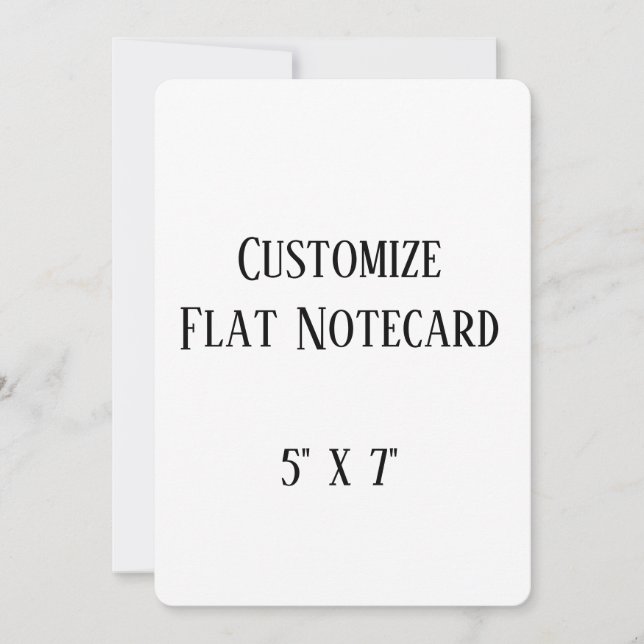 create your won personalise 5" x 7" rounded note card (Front)