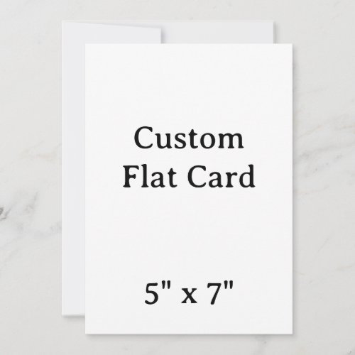 create your won personalise 5" x 7"Squared Card