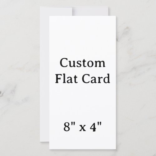 create your won personalise 8" x 4" Squared Card