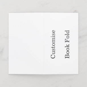 create your won personalise Book Fold Vertical Appointment Card