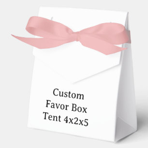 create your won simple Tent 4x2x5 Favor Boxes