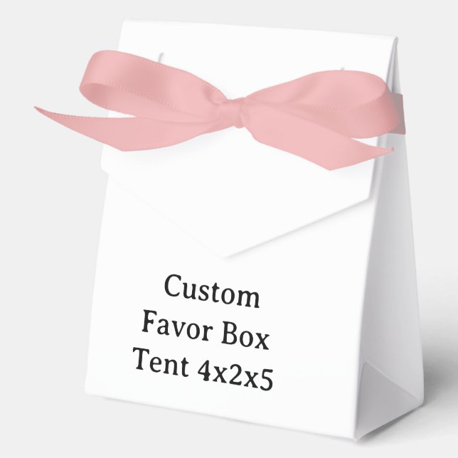 create your won  simple Tent 4x2x5 Favor Boxes (Front)