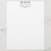 Create yourself letterhead add your art photos (Front)