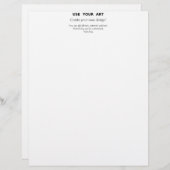Create yourself letterhead add your art photos (Front/Back)