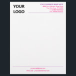 Createb Your Own Color Company Letterhead Example<br><div class="desc">Custom Colors and Fonts - Design Your Own Personalized Letterhead Example with Company Logo and Name Information Professional Business Letterheads Template Office Supplies Stationery - Add Your Logo - Image - Photo or QR Code / and Name - Company / Address / Contact Information / More - Resize and move...</div>