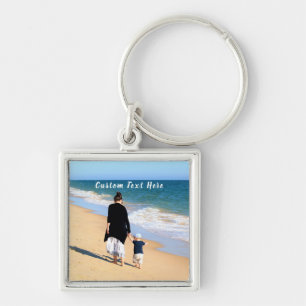Createb Your Own Photo Keychain Gift Custom Text