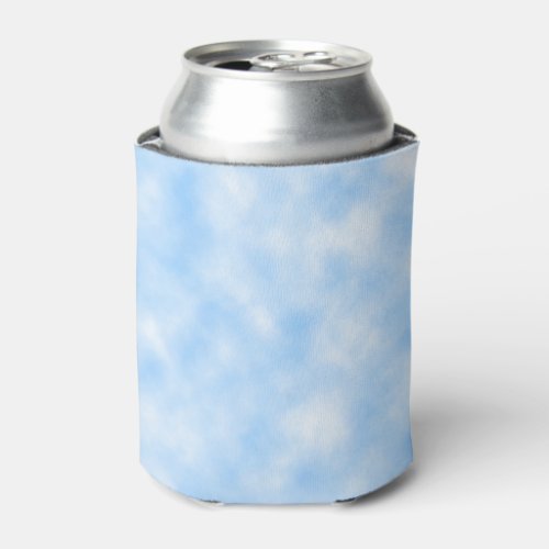 Created Blue and White Clouds Abstract Pattern Can Cooler