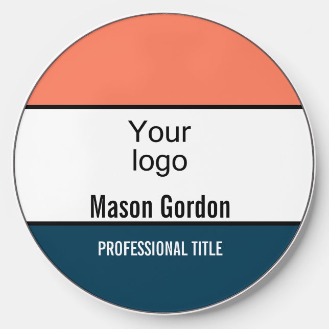 Created for you, stylish badge  wireless charger  (Front)