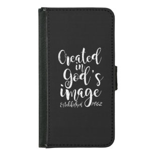 Created In God's Image 1962 60th Birthday Samsung Galaxy S5 Wallet Case