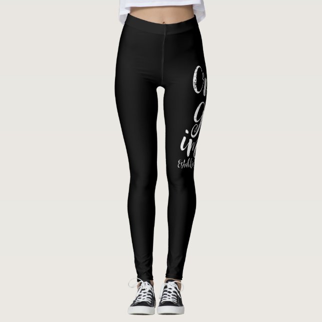 Created In God's Image 1973 50th Birthday Leggings (Front)