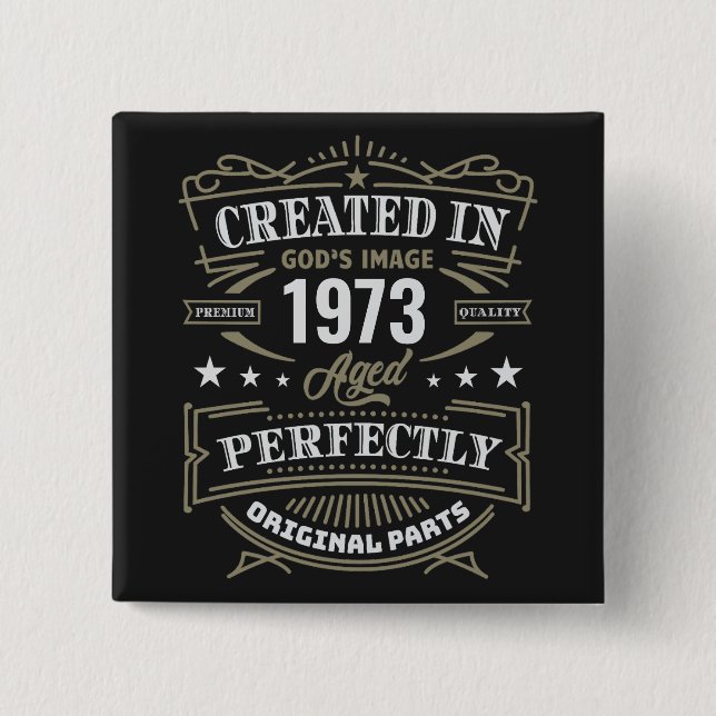 Created In God's Image Customized Button (Front)