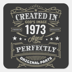 Created In God's Image Customized Square Sticker