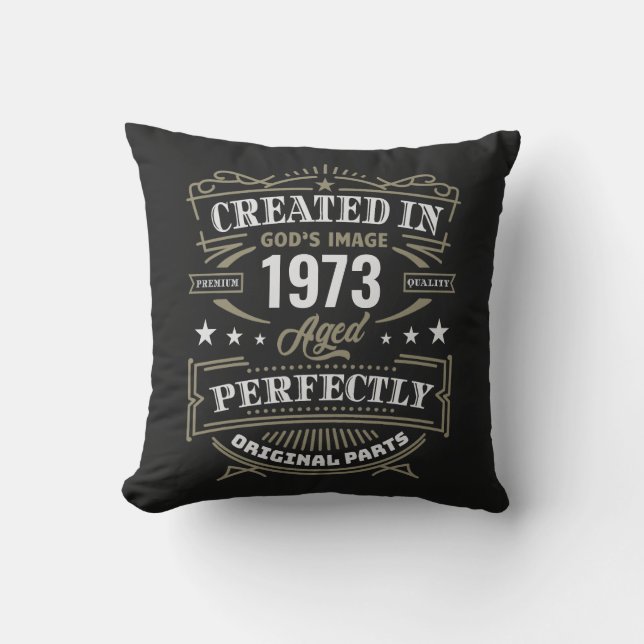 Created In God's Image Customized Throw Pillow (Front)
