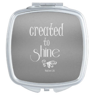 Created to Shine Quote Mirror For Makeup