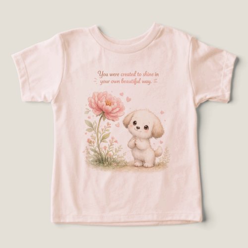 Created to shine toddler clothes t-shirt