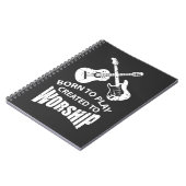 Created to Worship Christian Guitar Player Christ Notebook | Zazzle