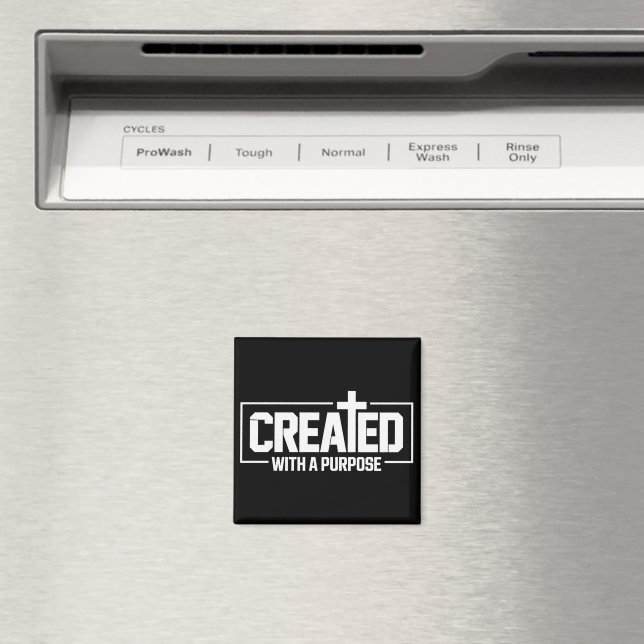 Created With A Purpose Christian Blessed Bible  Magnet (In Situ (Dishwasher))