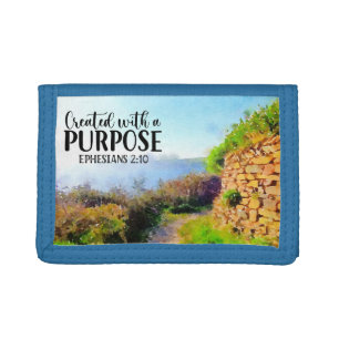Created with a Purpose Ephesians Trifold Wallet