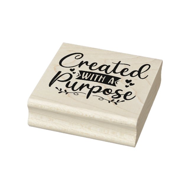 Created with a Purpose Rubber Stamp (Stamp)