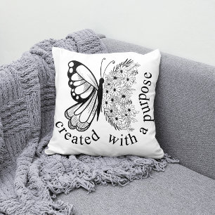 Created With a Purpose Throw Pillow