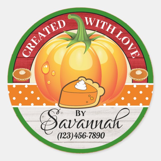 Created With Love Sticker (Front)