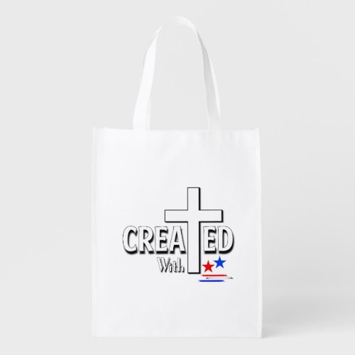 Created with the United States Happy 4th Of July Grocery Bag