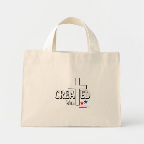 Created with the United States Happy 4th Of July Mini Tote Bag