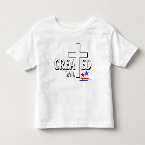 Created with the United States Happy 4th Of July Toddler T_shirt
