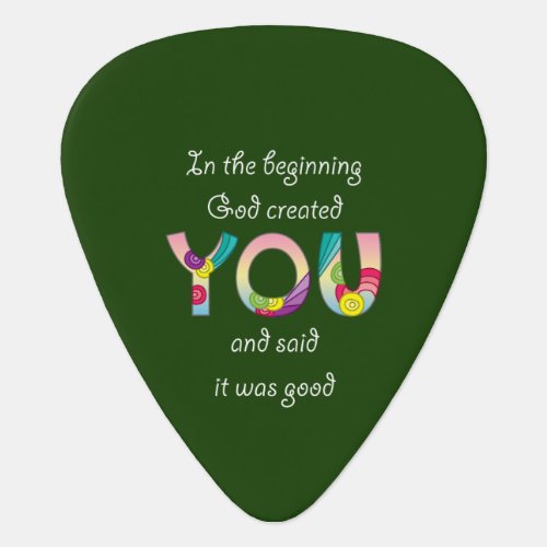 Created You/White Guitar Pick Created YouWhite Guitar Pick
