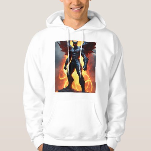 creating a hoodie with a design of a muscular man