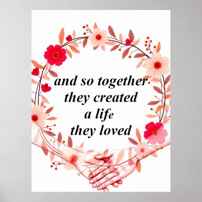 Creating a life together poster (Front)