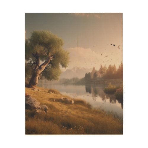 creating_a_picturesque_and_serene_landscape  wood wall art