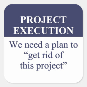 Creating a Project Execution Plan (3) Square Sticker
