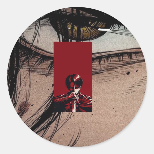 creating a sense of urgency and danger classic round sticker (Front)