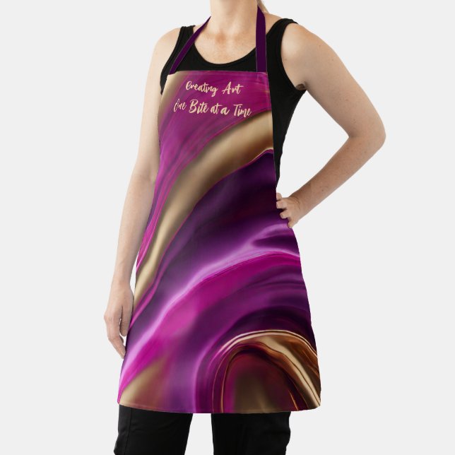 Creating Art One Bite at a Time- Modern Abstract- Apron (Insitu)